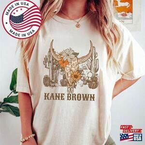 Kane Brown Bullhead T-Shirt Tour  Retro 90S Shirt Classic Unisex